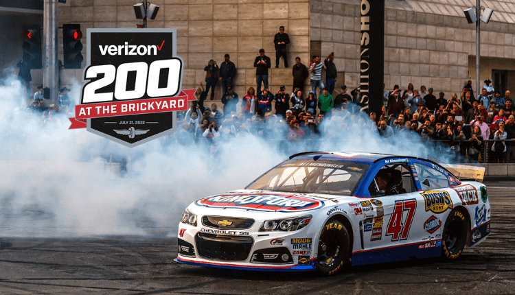 A.J. Allmendinger Verizon 200 at The Brickyard