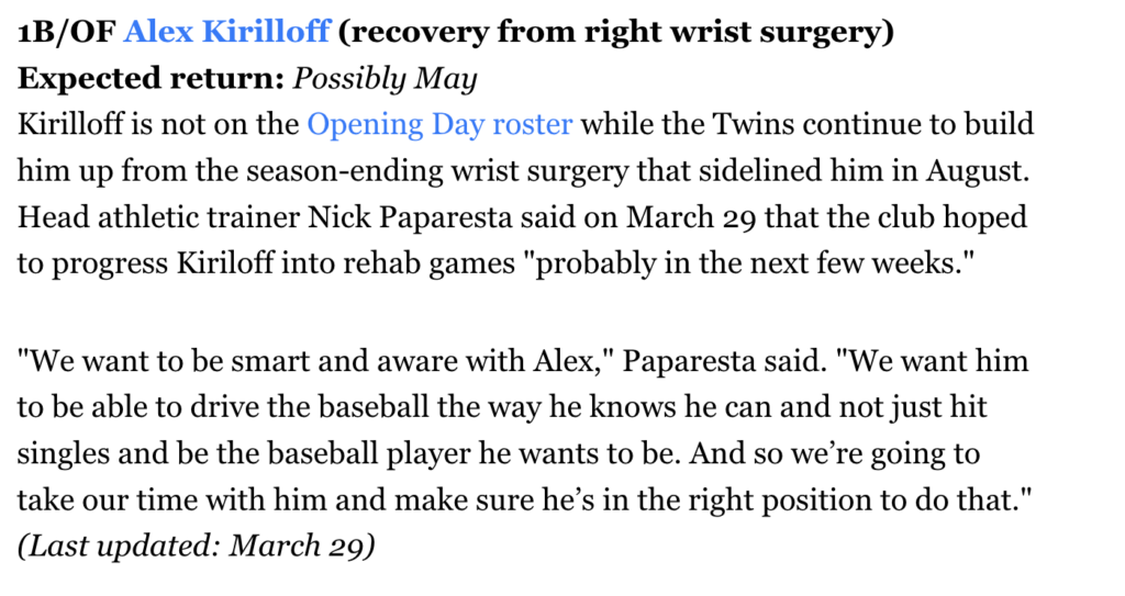 Fantrax Injury Report: March 31, 2023 - Altuve, Hendriks, and Harper back  early? - FantraxHQ