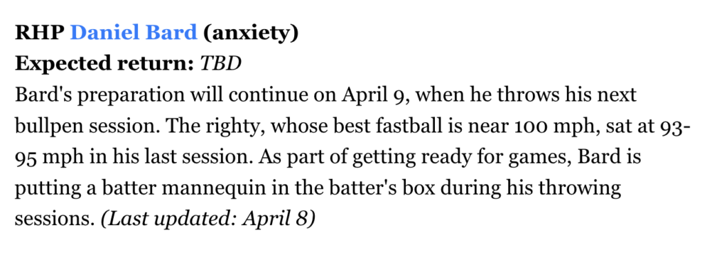 Fantrax Injury Report for April 10,2023: Updates on Glasnow and Fried -  FantraxHQ