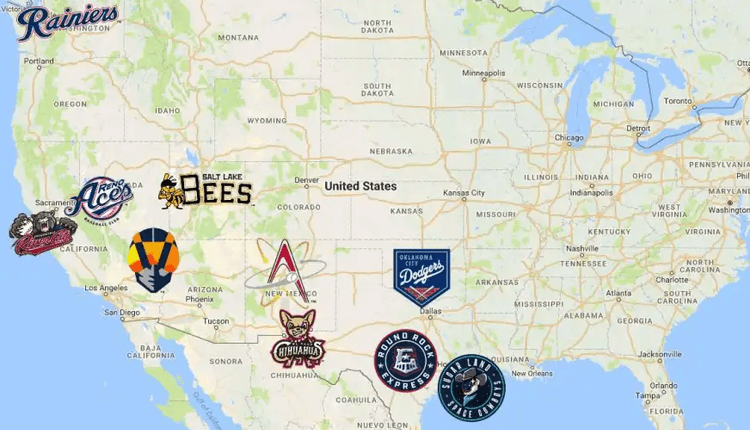 International League Map, Teams